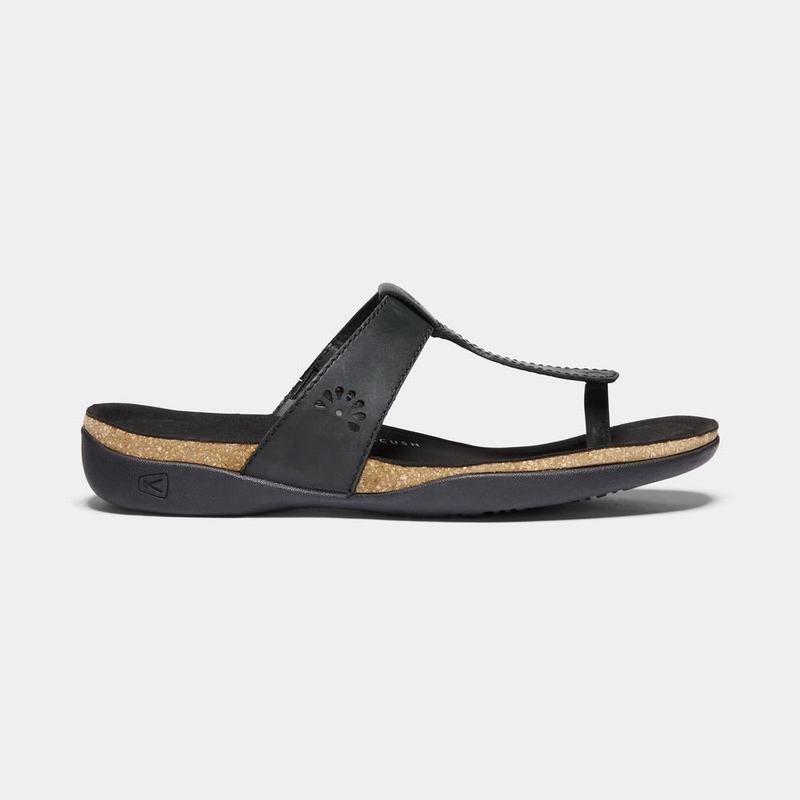 Keen Kaci Ana Posted Womens Sandals Black Stockists NZ (0716-NQULD)